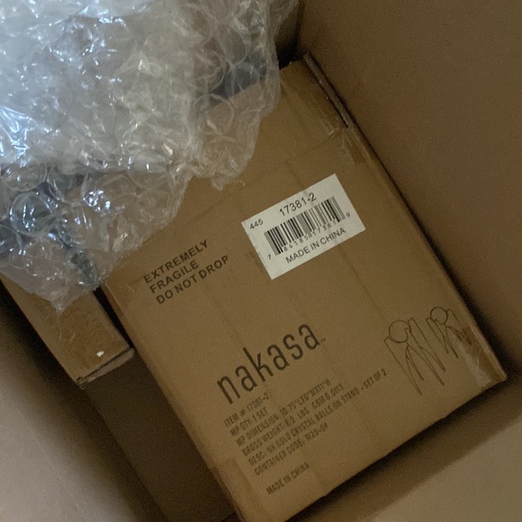 COPY - Nakasa Crystal Balls w/Stands Set of 2, Investment Decorative Pieces, NWT - Picture 7 of 10